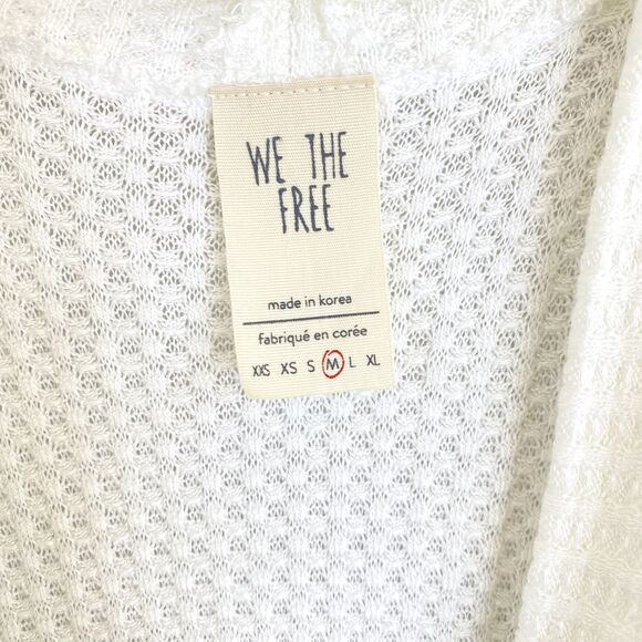 We‎ the Free Tank Top Women Sz M Sleeveless Waffle Knit Loose Fit Lagenlook - Picture 4 of 9